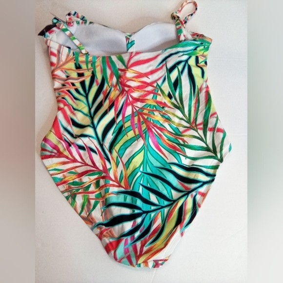Kenneth Cole Women's Tropical Multicolor One Piece Swimsuit, Sz.Large - Picture 14 of 15
